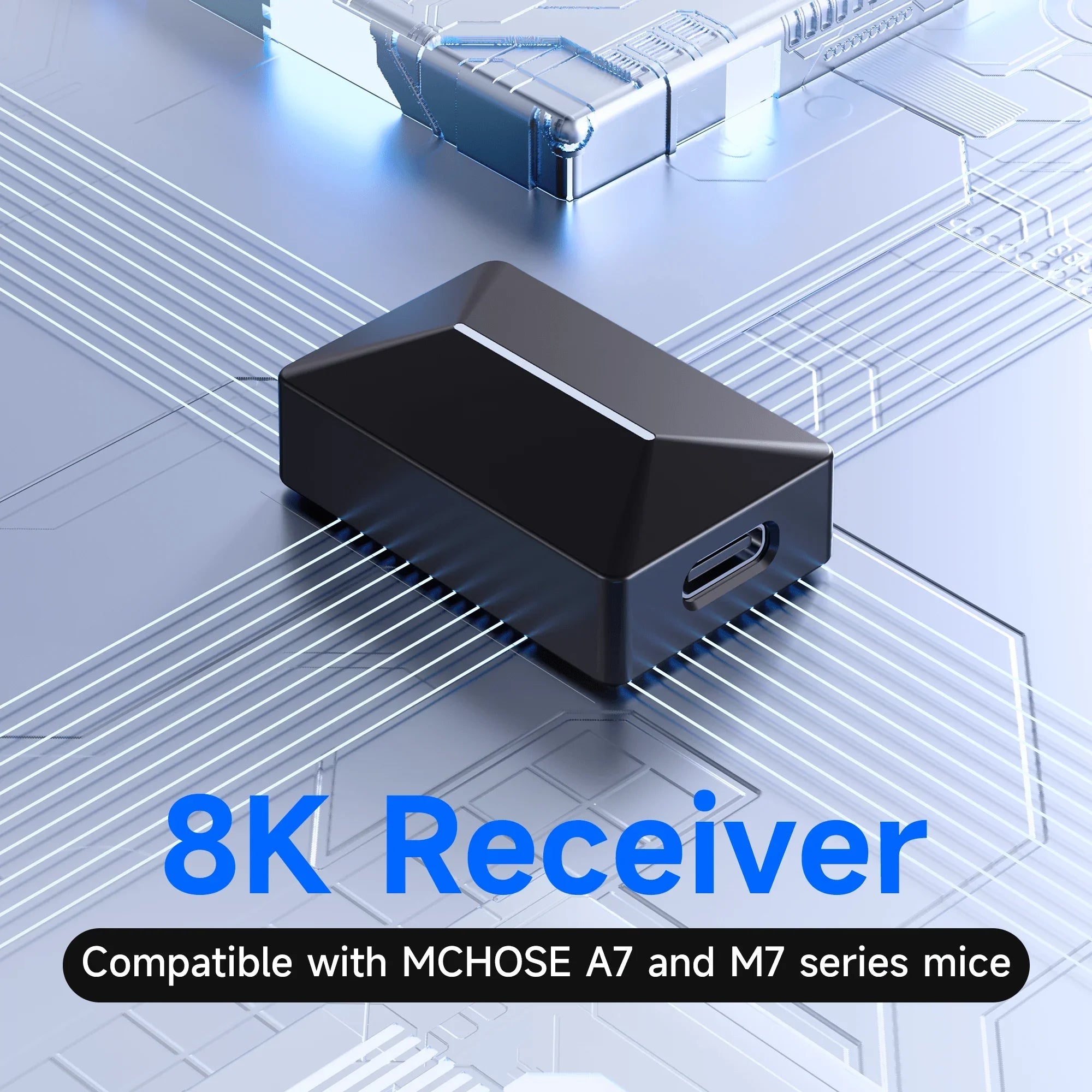 MCHOSE A5\/M7\/A7\/G7 Max 4K\/8K Receiver for Wireless Mouse